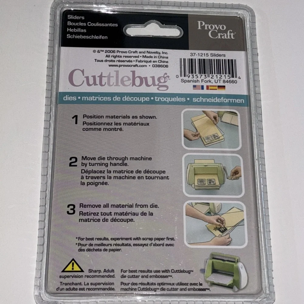 Cuttlebug Silver Die Set CUTTLEBUG NO SIGN DIE Cuttlebug SLIDERS DIES NWT